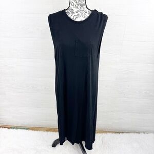 T Alexander Wang Overlap Sleeveless T-Shirt Midi Dress